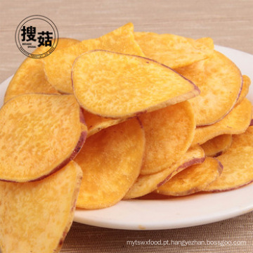 Nutrição rica Vacuum chips de batata frita doce